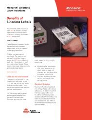 Benefits of Linerless Labels - Avery Dennison