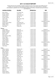 2011-12 COACH REPORT - US Figure Skating