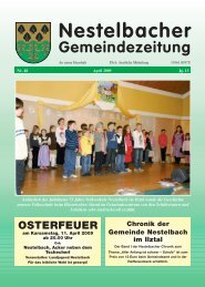 Nestelbacher Gemeindezeitung - Nestelbach im Ilztal