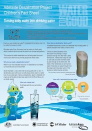 Adelaide Desalination Project Student Fact Sheet - SA Water