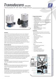 Transducers series 500FC - Flucon Automation Inc.