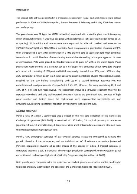 Rice (Oryza sativa. L) genetic diversity for early vigor and drought ...