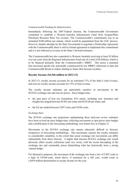 2012-13 Government Mid-year Financial Projections Statement