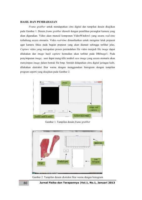 Jurnal Fisika dan Terapannya vol.1, no.1, Januari 2013