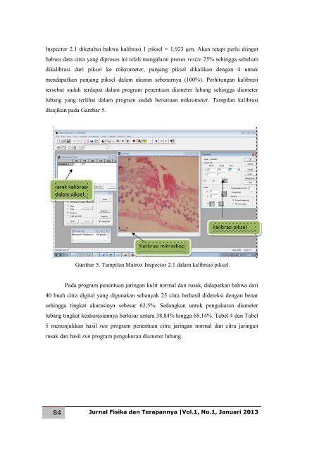 Jurnal Fisika dan Terapannya vol.1, no.1, Januari 2013