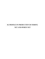 PROFILE ON PRODUCTION OF FISHING NET AND SPORTS NET