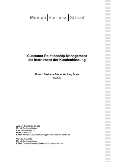 Customer Relationship Management als Instrument der ...