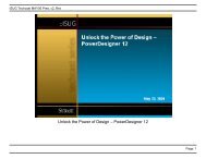 Unlock the Power of Design – PowerDesigner 12 - Sybase