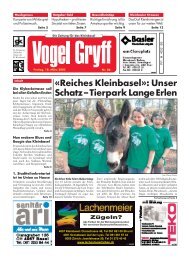 Â«Reiches KleinbaselÂ»: Unser Schatz â Tierpark Lange ... - Vogel Gryff