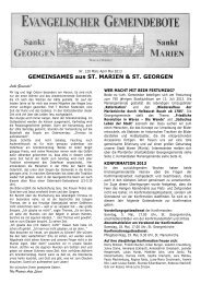 GEMEINSAMES aus ST. MARIEN & ST. GEORGEN - Waren