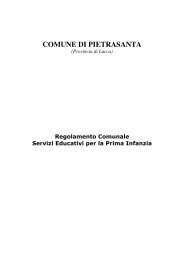 Regolamento servizi educativi per la prima infanzia - Comune di ...