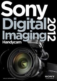 Handycam Product Brochure 2012 - Sony New Zealand