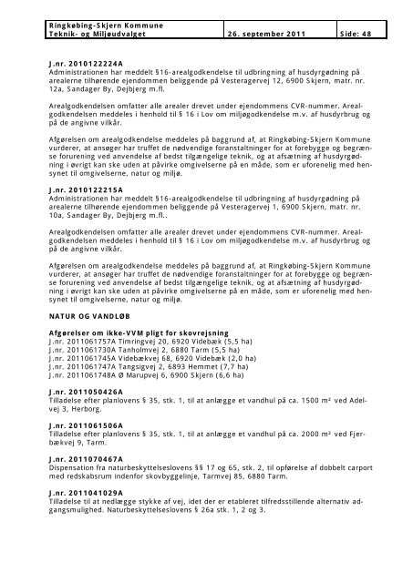 teknik- og miljÃ¸udvalget for ringkÃ¸bing-skjern kommune