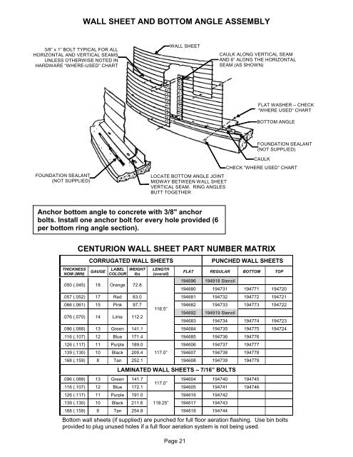 GRAIN BIN - Westeel