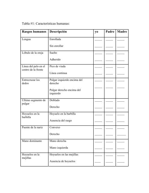 Descubriendo mis caracteristicas - Alacima