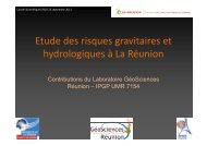 (LGSR) : Etude des risques gravitaires et hydrologiques Ã  La RÃ©union