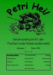 Jahrgang 3 Jänner 2004 - Fischerrunde Kobernaußerwald