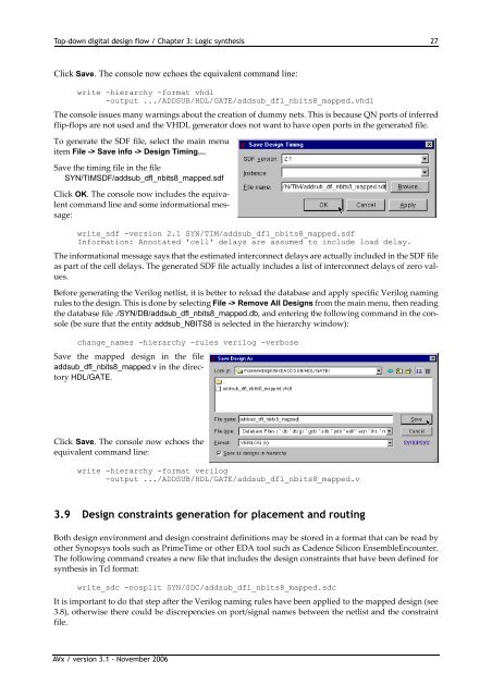 Top-down digital design flow - Microelectronic Systems Laboratory