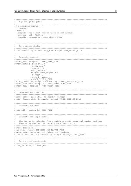 Top-down digital design flow - Microelectronic Systems Laboratory