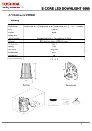 E-Core LED Downlight 6000 - Toshiba