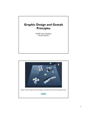 Graphic Design and Gestalt Principles - Visualization