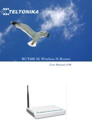 Teltonika RUT600 User Manual (PDF) - 4Gon