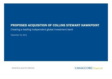 Presentation slides - Canaccord Financial