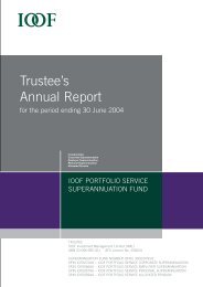 Trustee's Annual Report - IOOF Portfolio online > Login