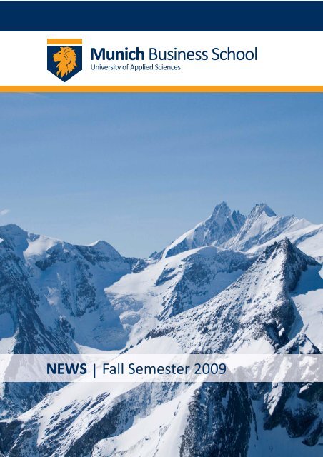 Newsletter Fall 2009 - Munich Business School