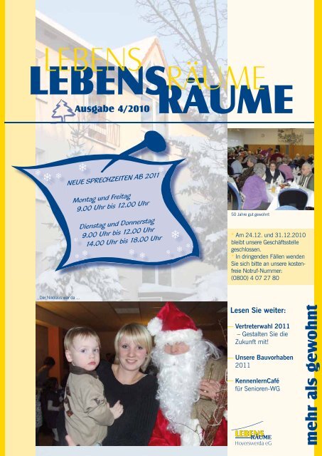 Ausgabe 4/2010 - LebensRäume Hoyerswerda eG