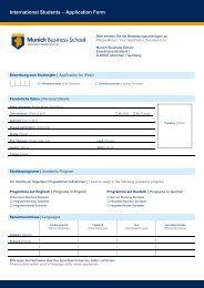 International Students â Application Form - Munich Business School