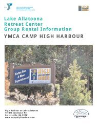 Lake Allatoona Retreat Center YMCA CAMP HIGH HARBOUR ...