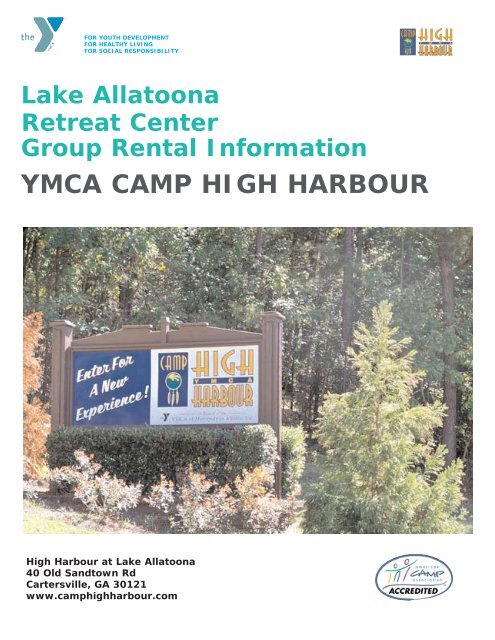 Lake Allatoona Retreat Center YMCA CAMP HIGH HARBOUR ...