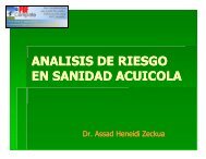 ANALISIS DE RIESGO EN SANIDAD ACUICOLA - Inapesca