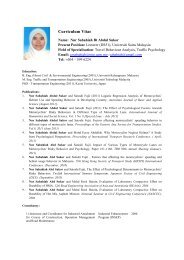 Curriculum Vitae - School of Civil Engineering - USM