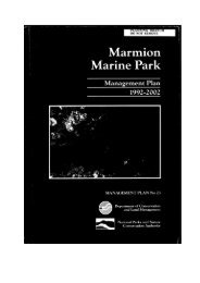 Marmion Marine Park management Plan - Department of ...