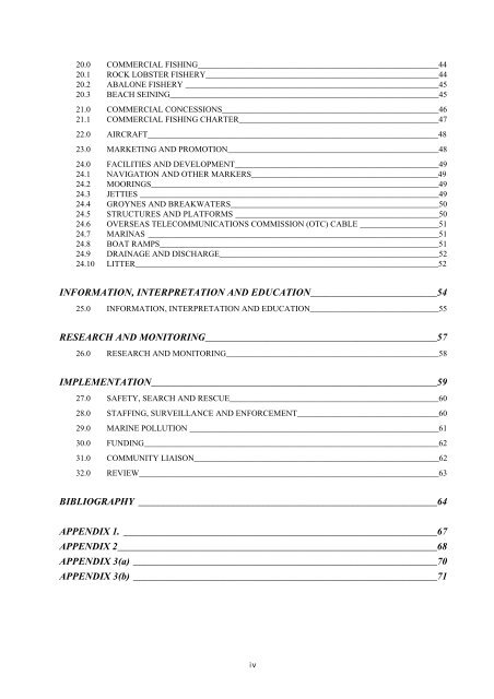 Marmion Marine Park management Plan - Department of ...