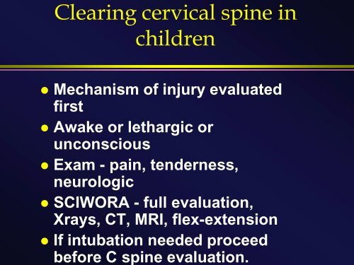 Head injury in children: From Lumps and Bumps to Bolts