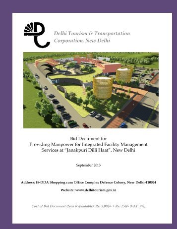 Bid Document for Providing Manpower for Integrated ... - Delhi Tourism