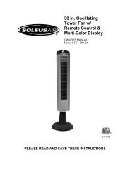 38 in. Oscillating Tower Fan w/ Remote Control & Multi-Color Display