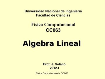 Algebra Lineal