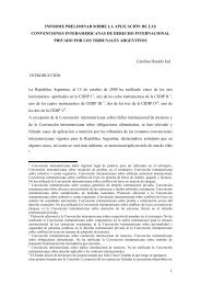 informe preliminar sobre la aplicaciÃ²n de las convenciones ...