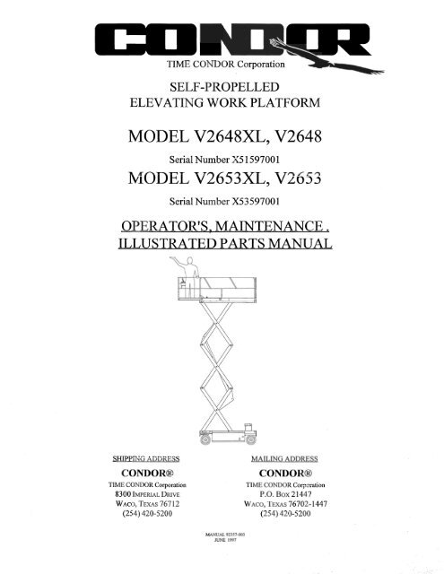 MODEL V2648XL, V2648 - MinnPar