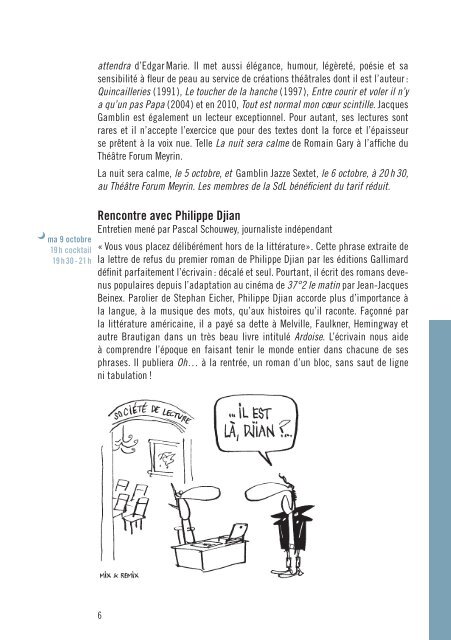 PDF "Automne/Hiver" - Societe de Lecture Geneve