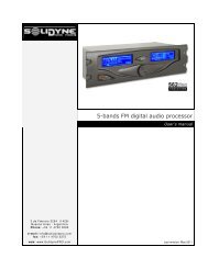 5-bands FM digital audio processor - Solidyne