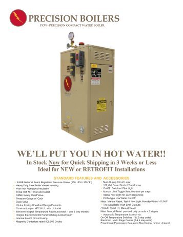 BOILERS WE'LL PUT YOU IN HOT WATER!! - Precision Boilers