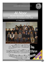 Al Noor - Majlis Khuddamul Ahmadiyya UK Majlis Khuddamul ...
