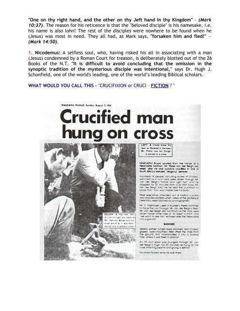 CRUCIFIXION OR CRUCI-FICTION - Kalamullah.Com