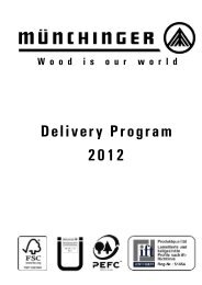 Delivery Program 2012 - Adolf Münchinger Holz