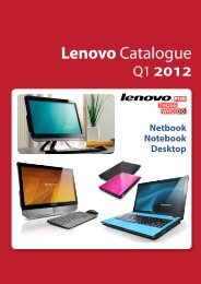 Lenovo Catalogue - Total Imports IT & AV Distributor